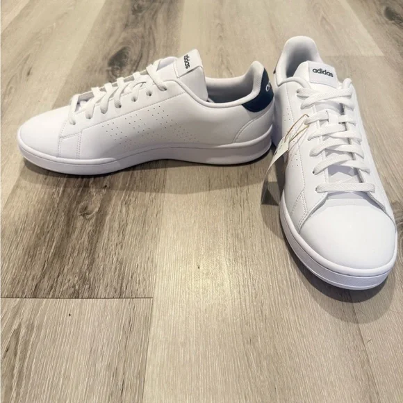 Adidas Advantage 2.0 Men's White Sneakers - Picture 4 of 5